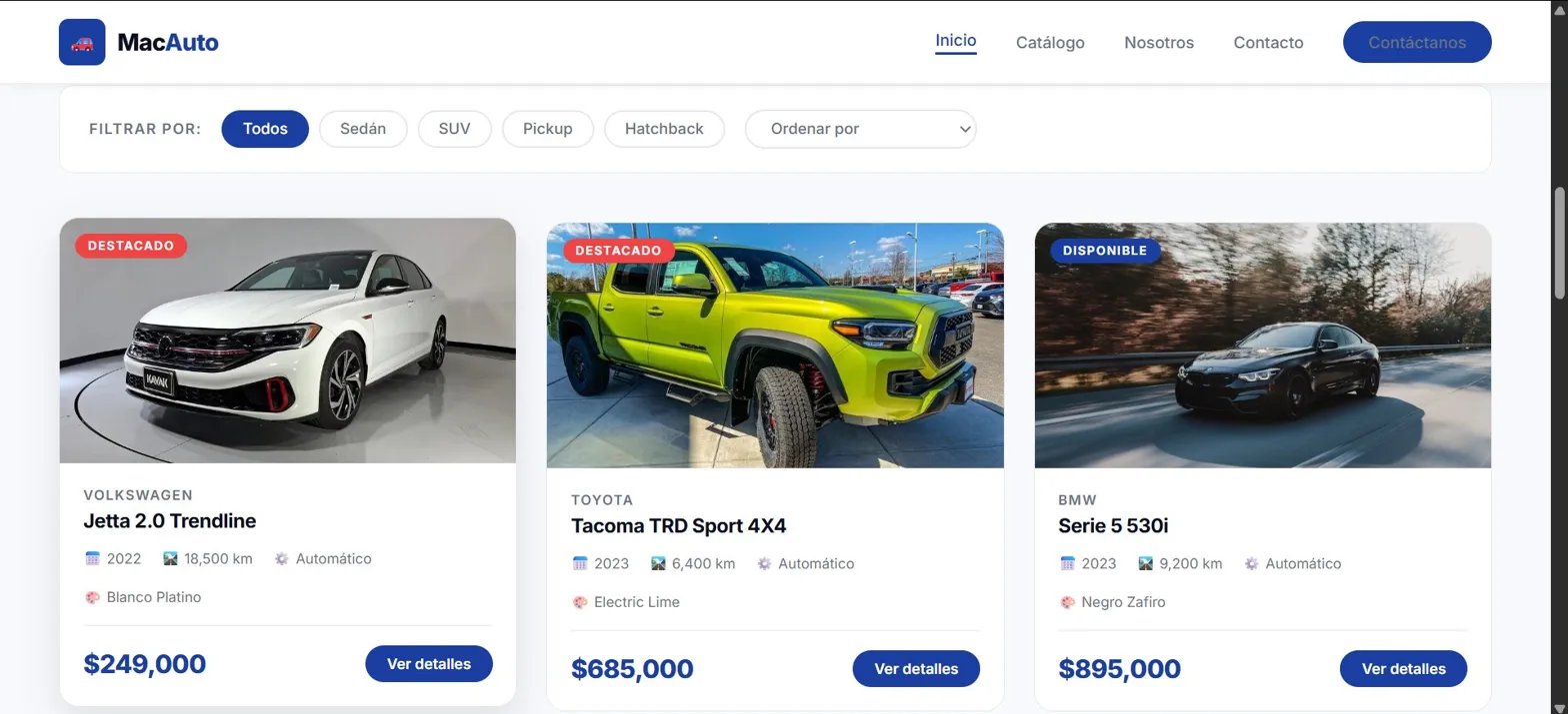 MacAuto Catálogo